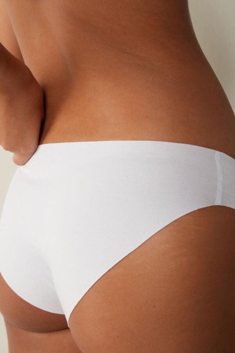 Intimissimi Seamless Supima® Pamut Bugyi Női Fehér | HUJJ3714