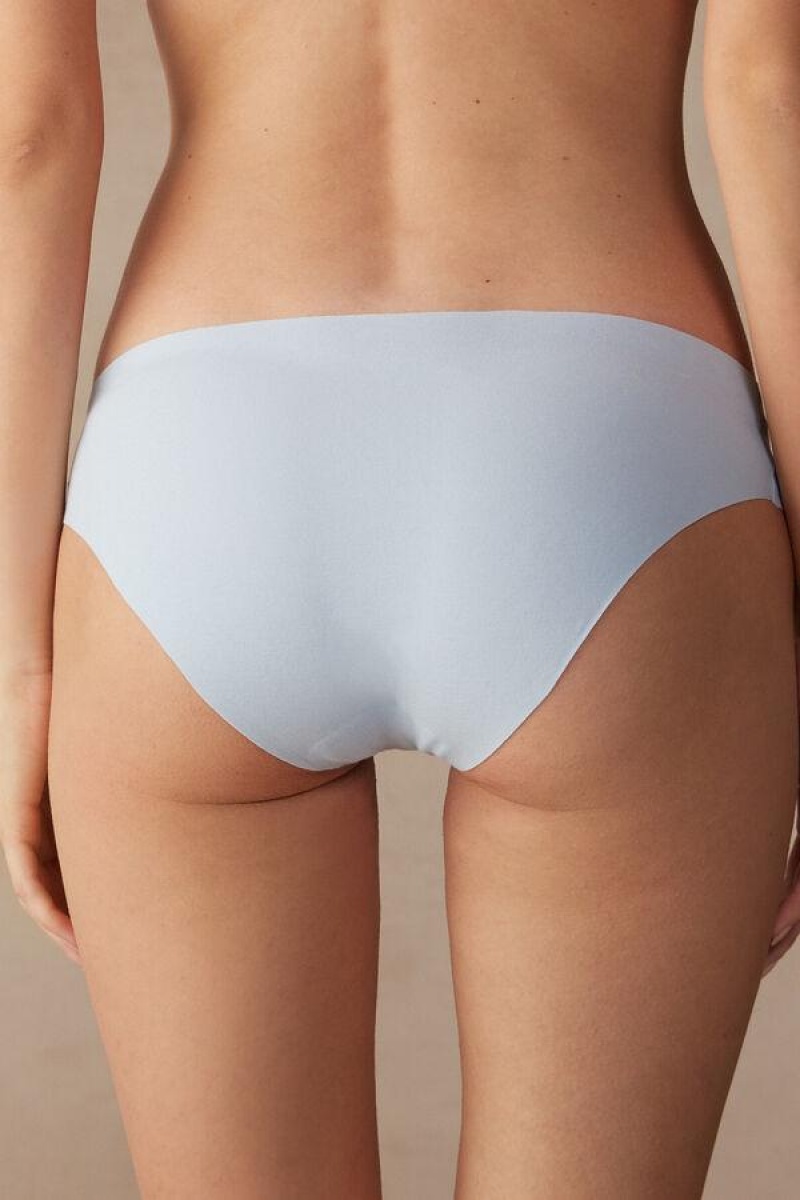 Intimissimi Seamless Supima® Pamut Bugyi Női Kék | HUAP3687