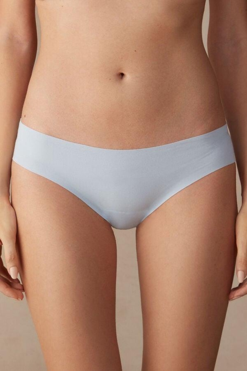 Intimissimi Seamless Supima® Pamut Bugyi Női Kék | HUAP3687