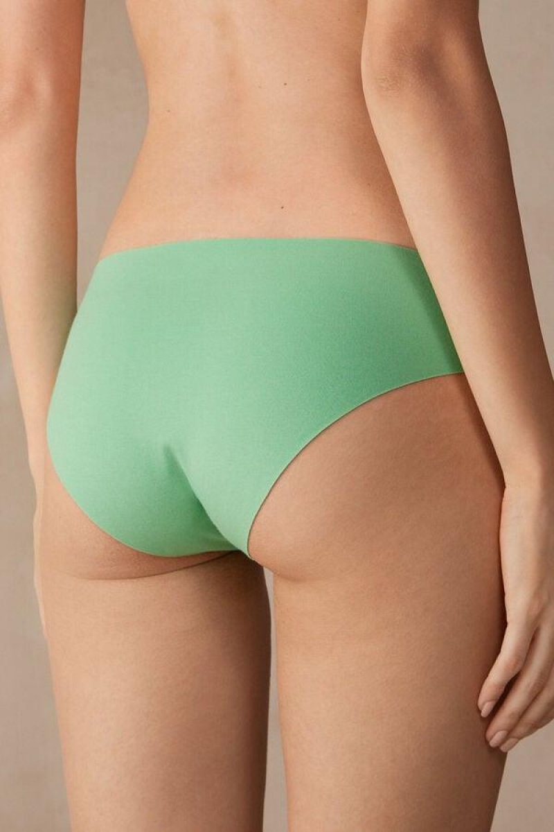 Intimissimi Seamless Supima® Pamut Bugyi Női Menta | HUGL3683