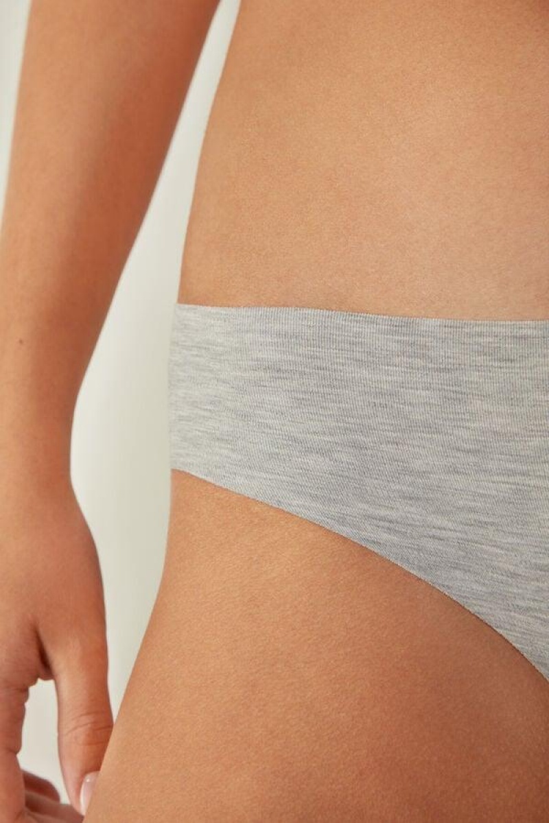 Intimissimi Seamless Supima® Pamut Bugyi Női Világos Szürke | HUFM3632