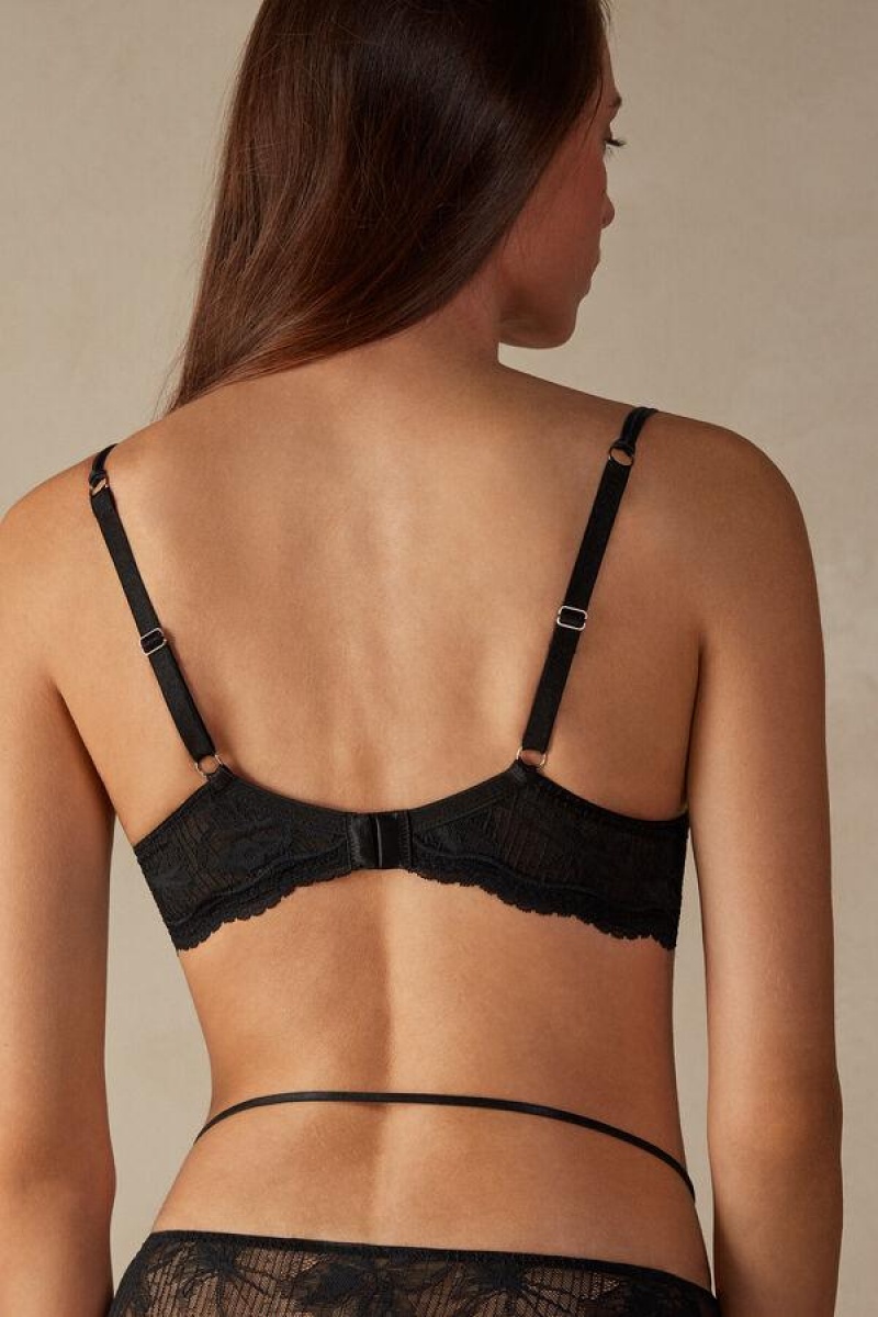 Intimissimi Sensual Unbounded Balconette Melltartók Női Fekete | HUMA4512