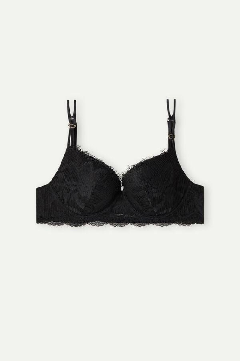 Intimissimi Sensual Unbounded Balconette Melltartók Női Fekete | HUMA4512