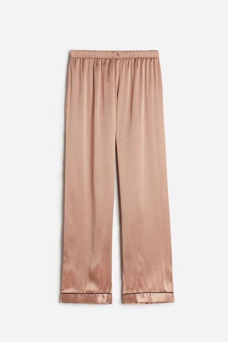 Intimissimi Silk Satin Pants Pizsama Női Rózsaszín | HUDN3979