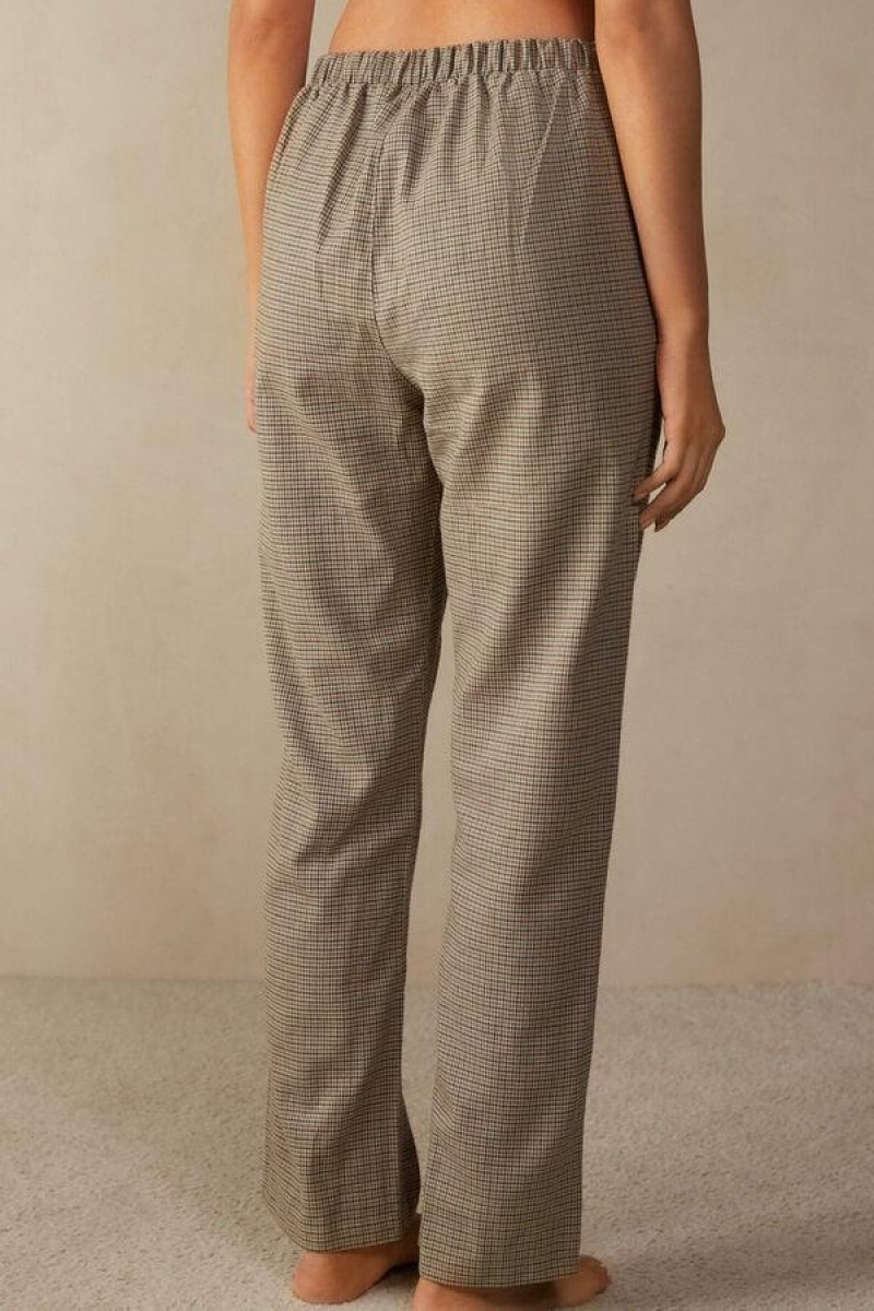 Intimissimi Slow and Cozy Brushed Cloth Pants Pizsama Női Bézs | HUGL3995