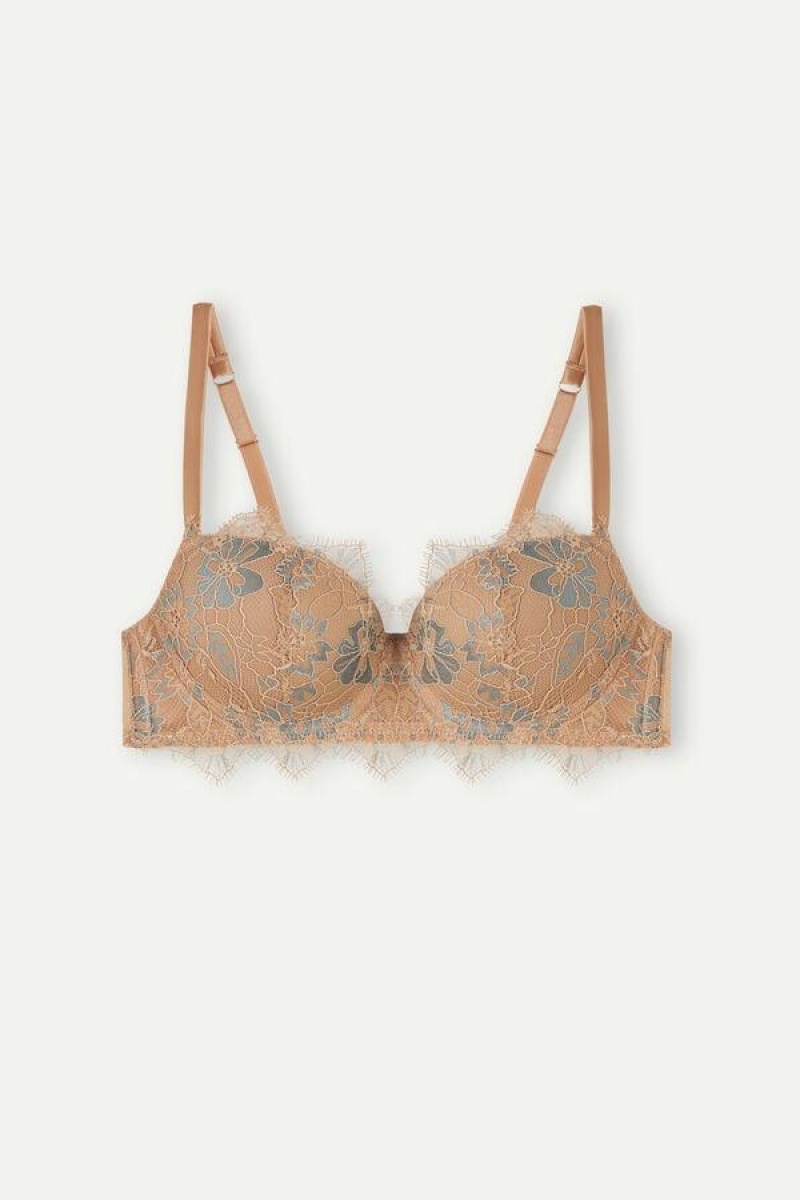 Intimissimi Sofia Shift Into Neutrals Balconette Melltartók Női Bézs | HUMA4997