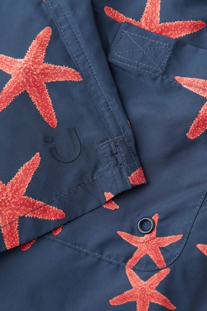 Intimissimi Starfish Print Úszónadrág Férfi Kék | HUWY3294