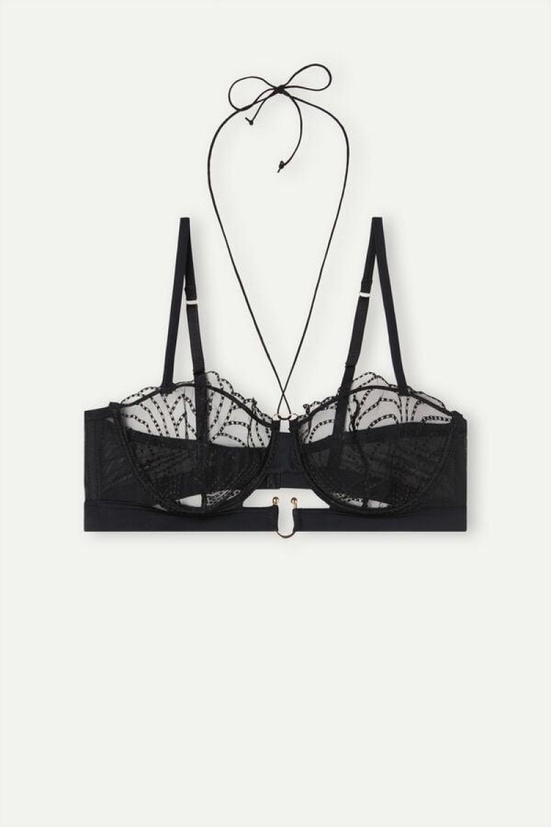 Intimissimi Steal the Show Balconette Melltartók Női Fekete | HUNB5023