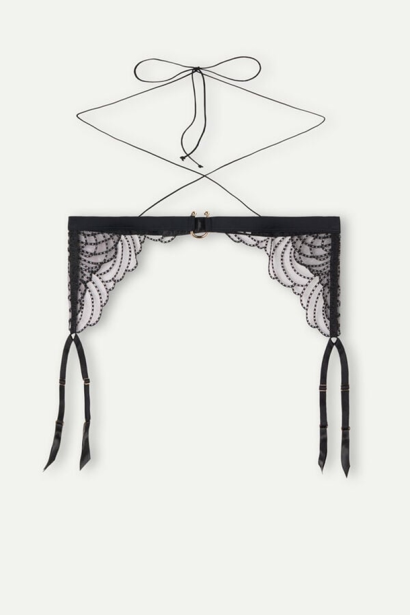 Intimissimi Steal the Show Garter Belt Fehérnemű Női Fekete | HUGL4158