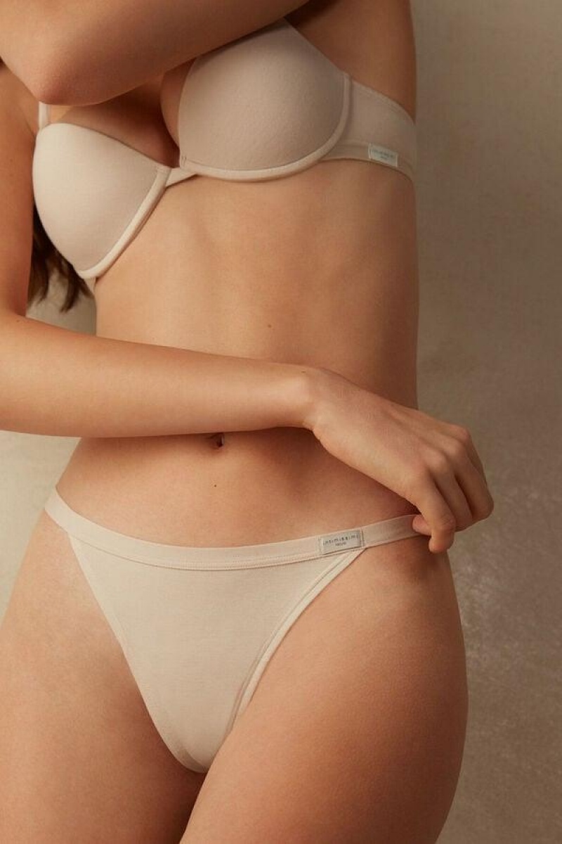 Intimissimi String Tanga in Pamut Bugyi Női Rózsaszín | HUYU3778