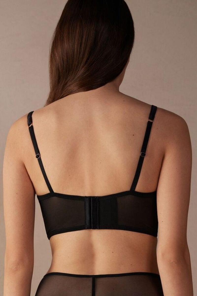 Intimissimi Stunning Beauty Daniela Balconette Bustier Melltartók Női Fekete | HUGL5032