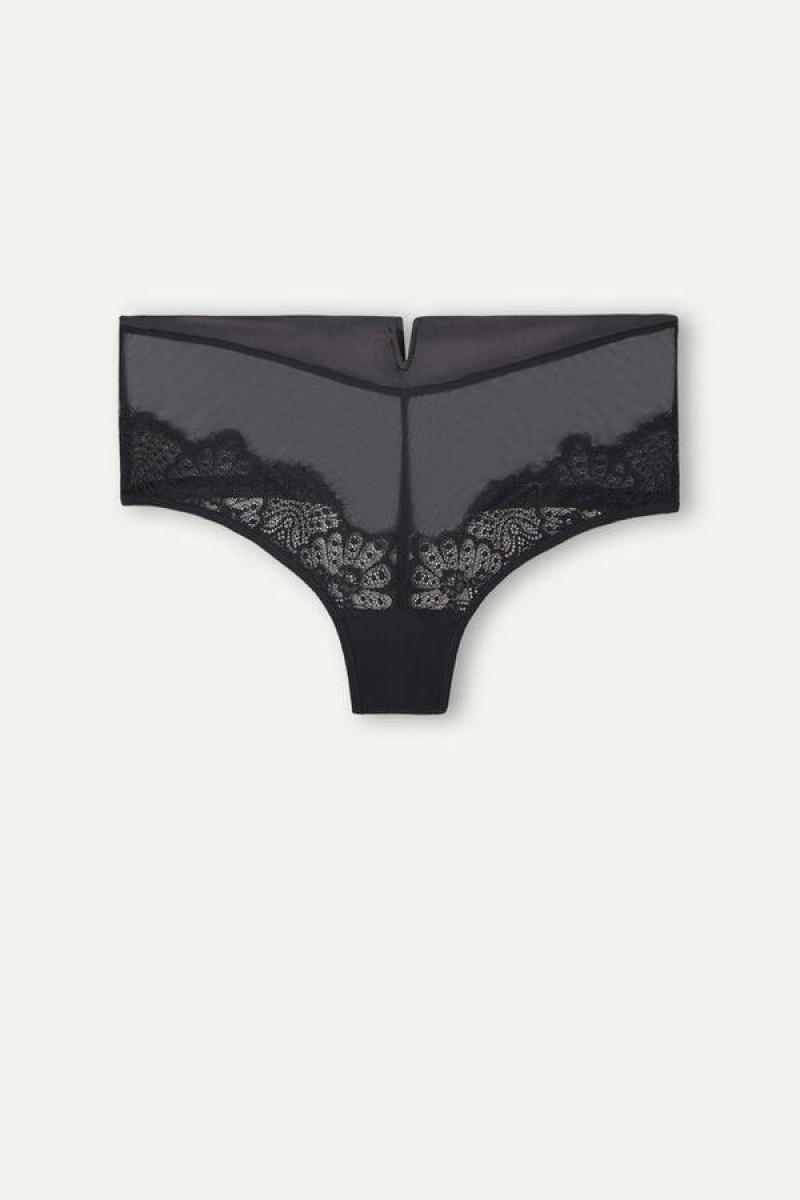 Intimissimi Stunning Beauty Hipster Brazilian Bugyi Női Fekete | HUQZ3756