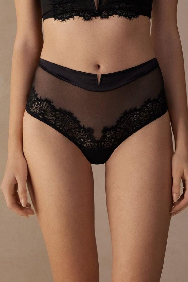 Intimissimi Stunning Beauty Hipster Brazilian Bugyi Női Fekete | HUQZ3756