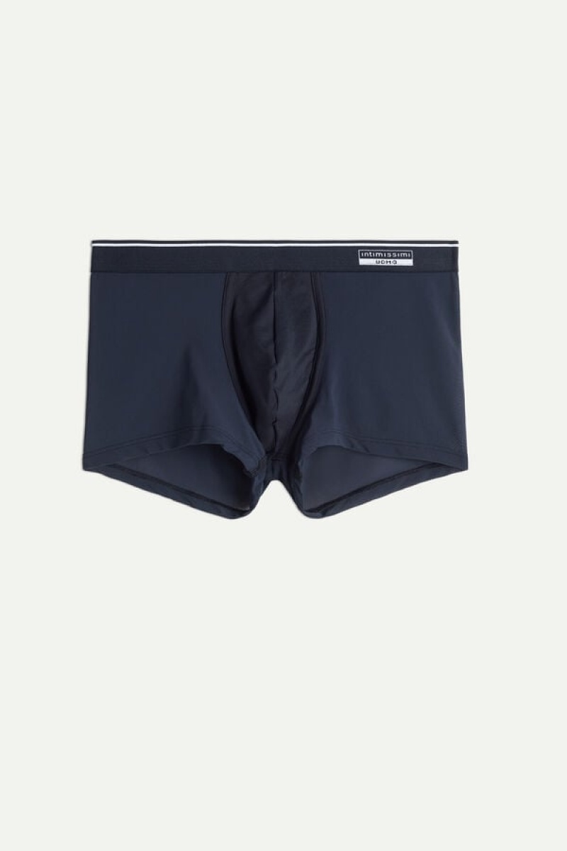 Intimissimi Super Fresh Micro-mesh Boxer Férfi Kék | HUPQ3462