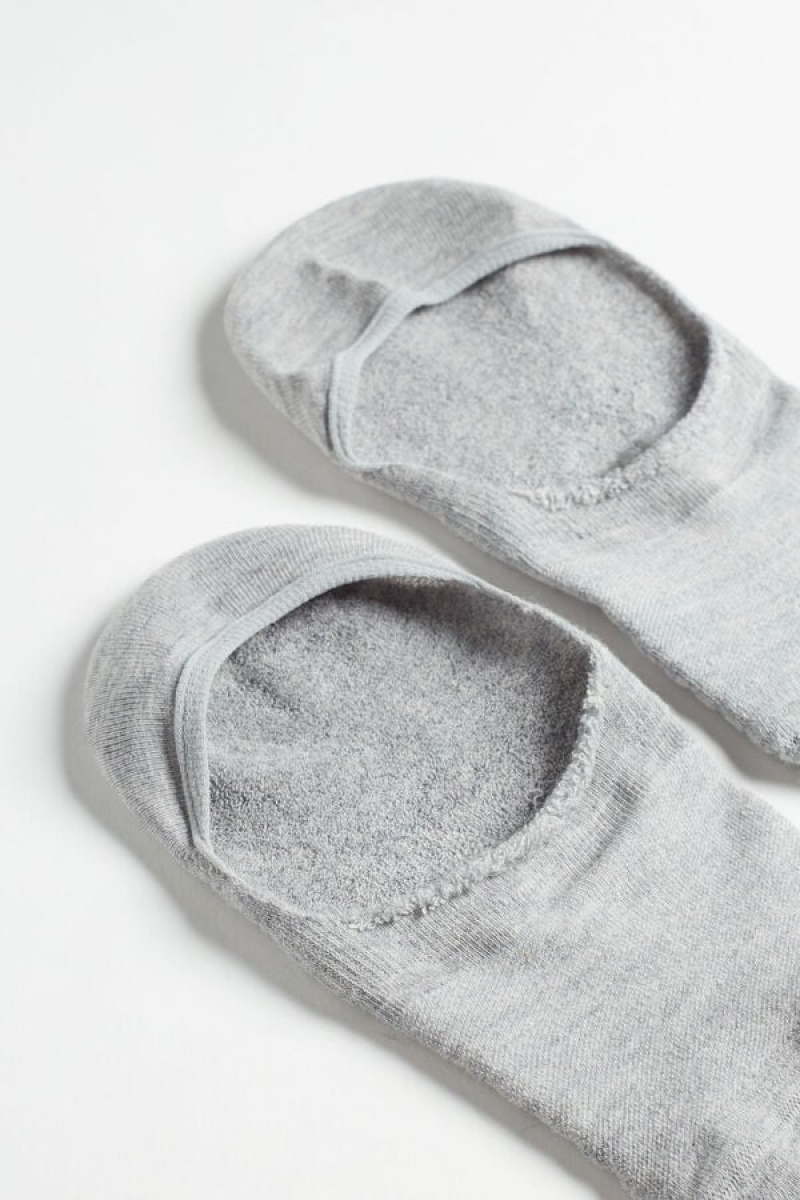 Intimissimi Terrycloth Shoe Liners Zokni Férfi Szürke | HUJJ3260