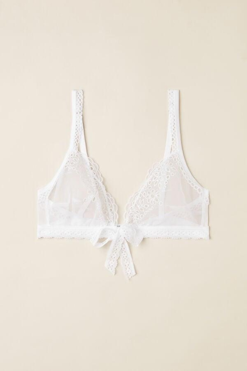 Intimissimi Timeless Simplicity Triangle Melltartók Női Fehér | HUPQ4912