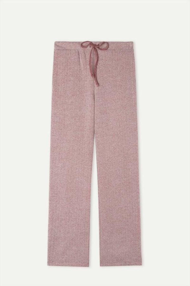 Intimissimi Téli Candies Full Length Sweatpants Pizsama Női Sötétrózsaszín | HUIS4009