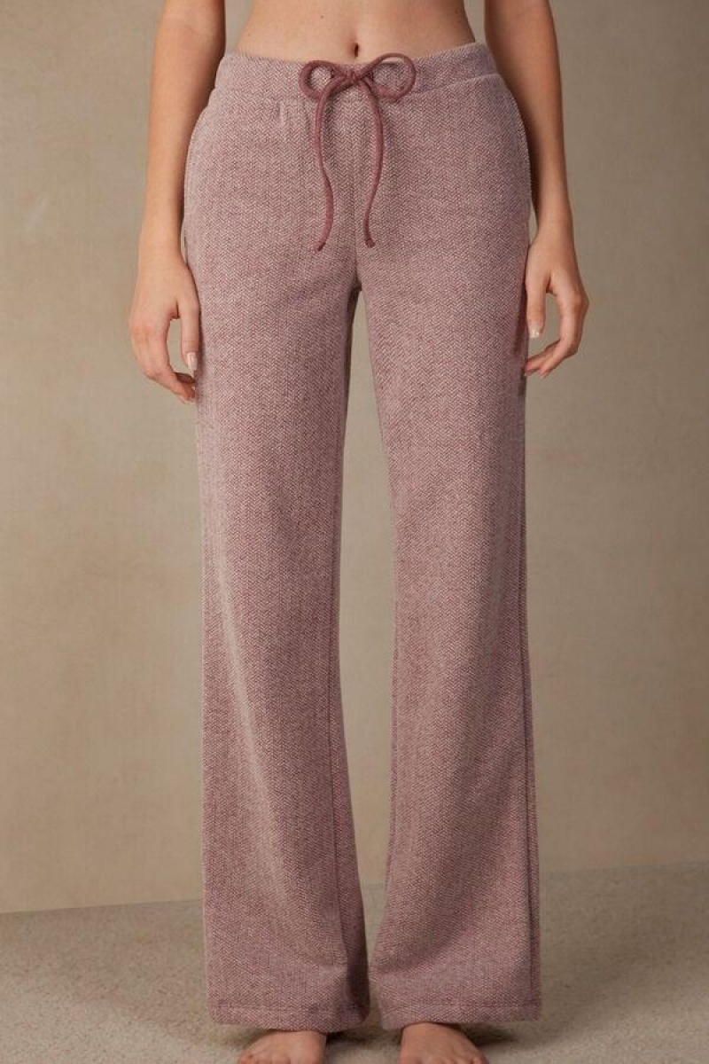 Intimissimi Téli Candies Full Length Sweatpants Pizsama Női Sötétrózsaszín | HUIS4009