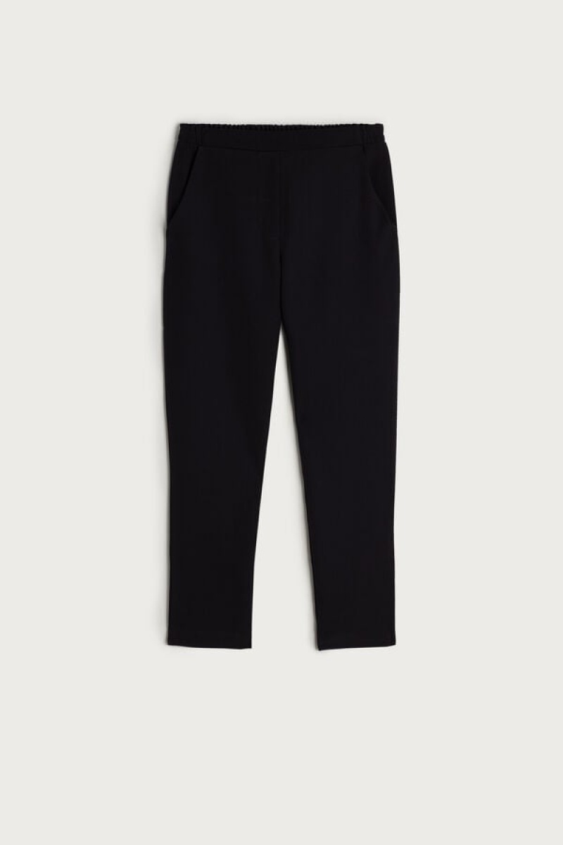 Intimissimi Trousers with Pockets Nadrág Női Fekete | HUWY4275