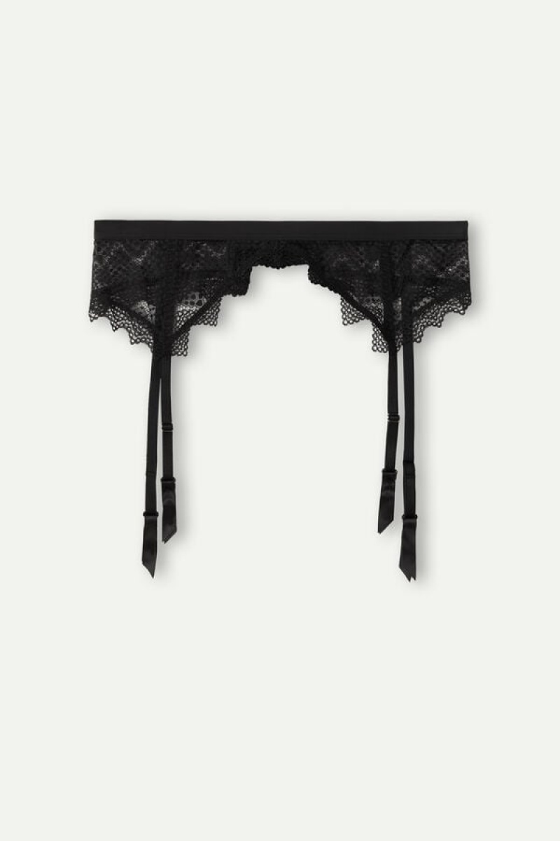 Intimissimi Urban Nomad Garter Belt Fehérnemű Női Fekete | HUSO4161